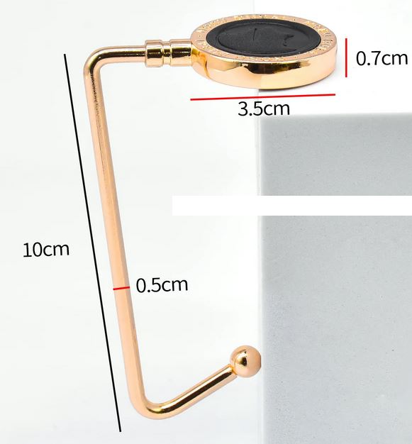Henger, veskeholder L-form (metall uten farge)