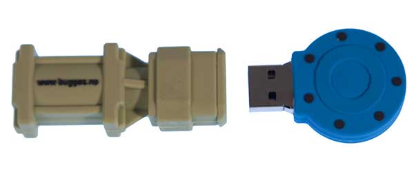 USB 2.0 Eget design, blød PVC