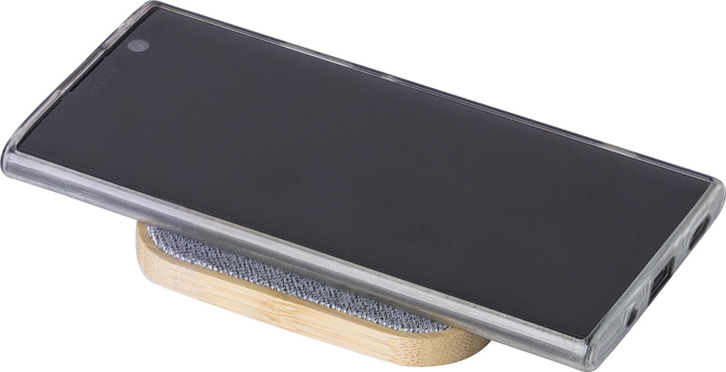 Trådløs oplader Moses | Bambus | rPET | 15 W