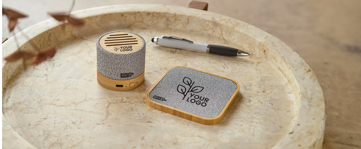 Wireless charger Moses | Bamboo | rPET | 15W