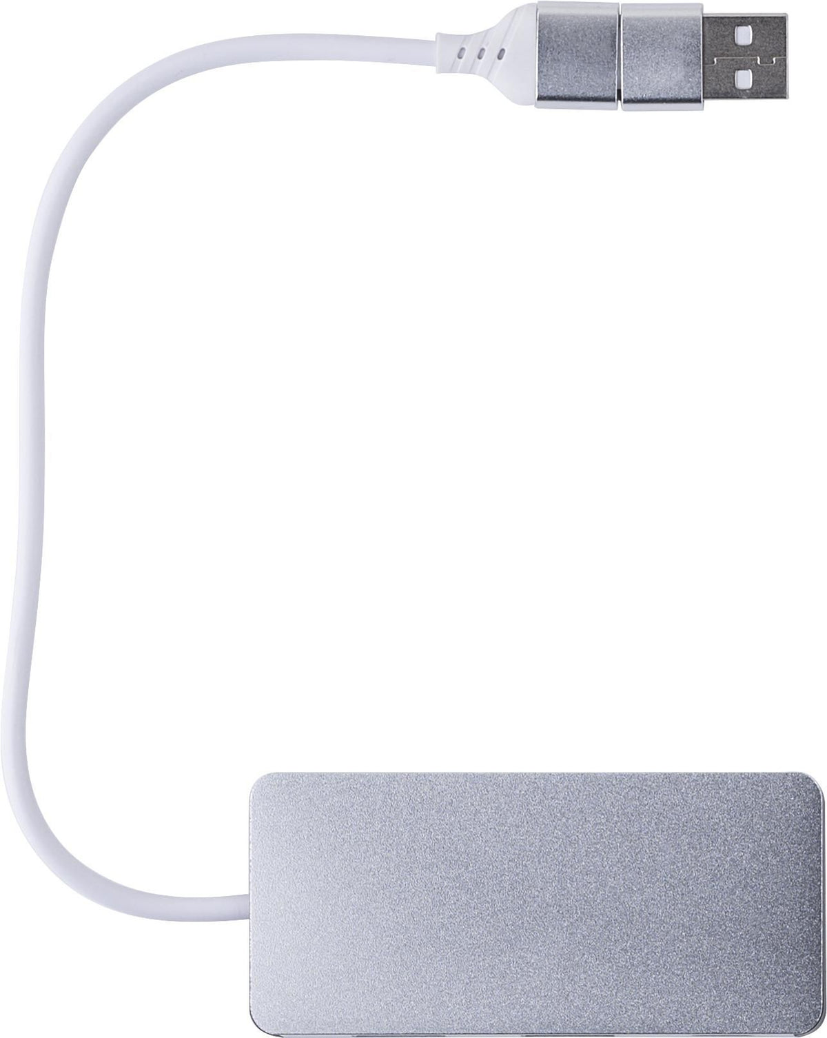 USB hub in recycled aluminium Layton