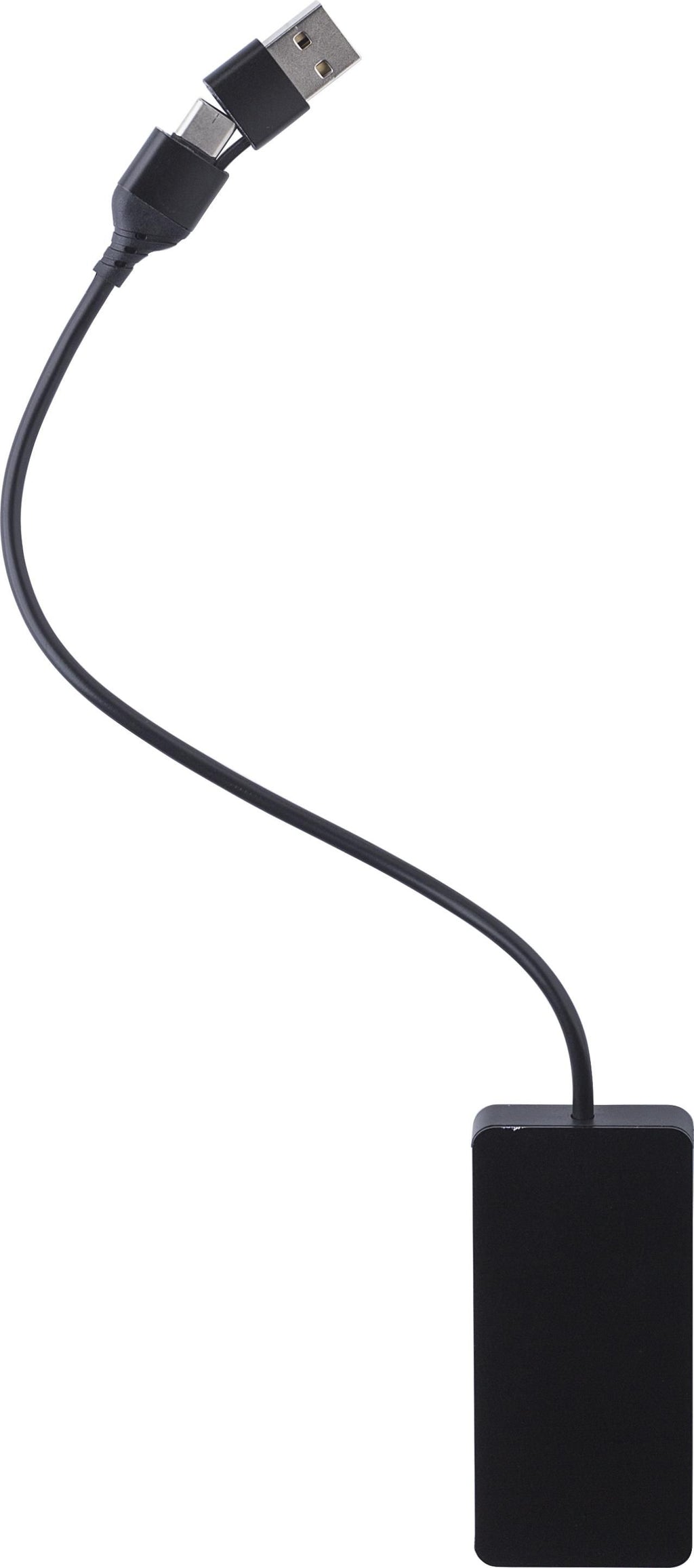 USB-hub i genanvendt aluminium Layton