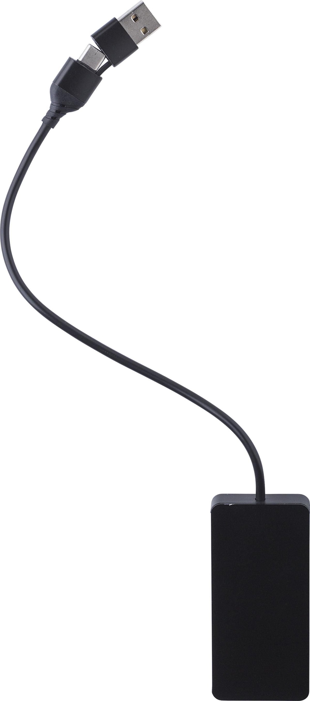 USB hub in recycled aluminium Layton