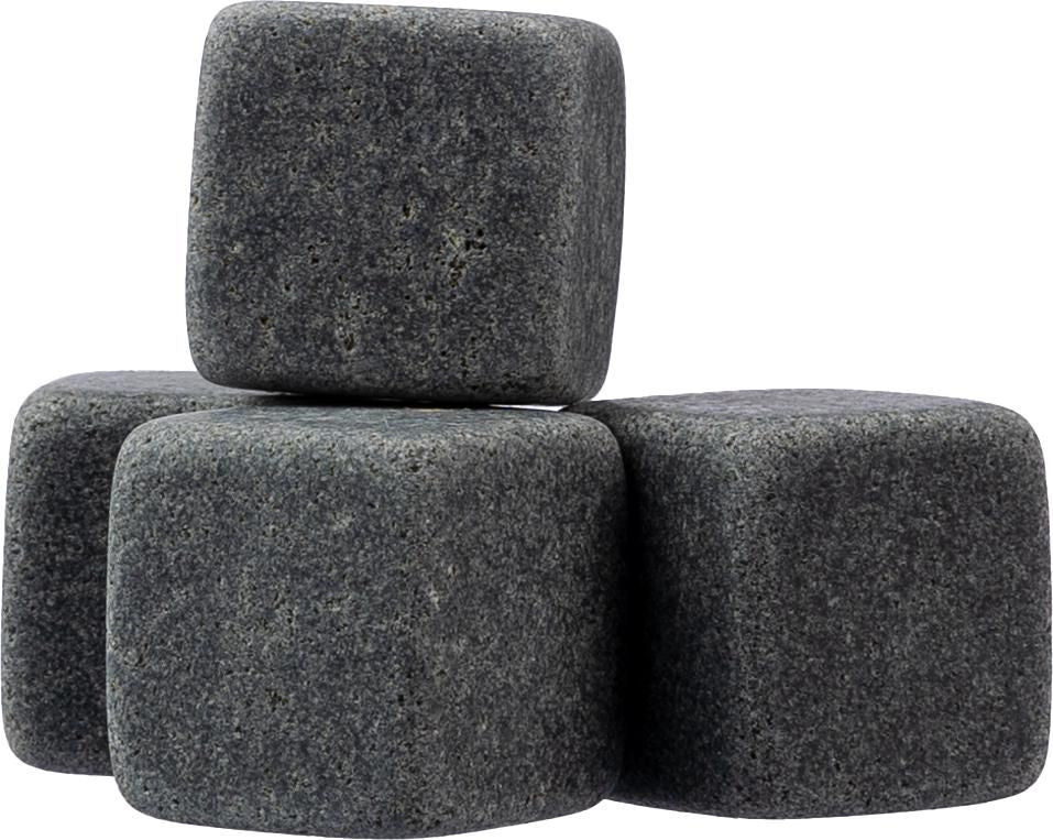Stone ice cubes Jens | 4 pcs | Cotton bag