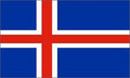 Bordsflagga Island (stor)
