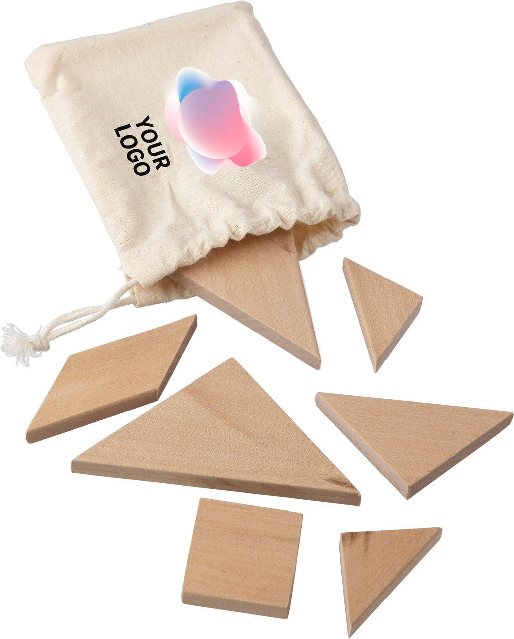 Tangram-puslespil i træ Ulrike
