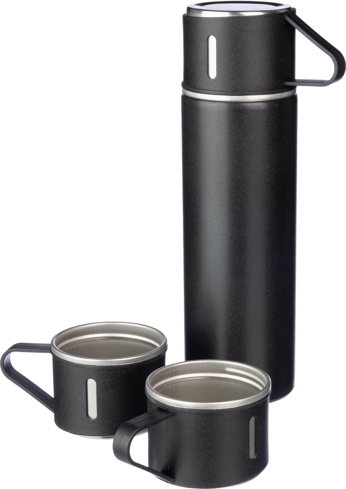 Termosflaskesett | Rustfritt stål | 420 ml + 2 kopper