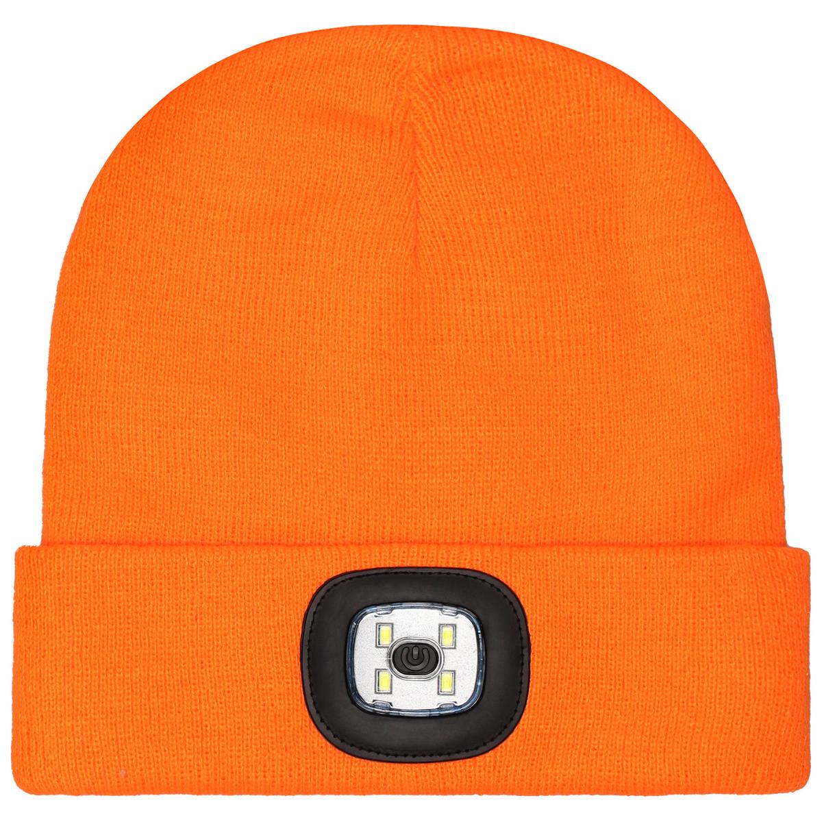 Mössa ZIMOWA AKRYLOWA DZIANA LED ORANGE