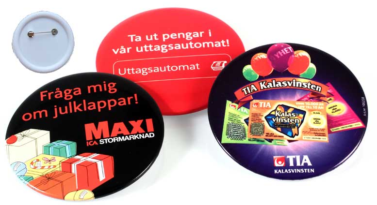 Knappar Kampanjknappar (58 mm Ø)