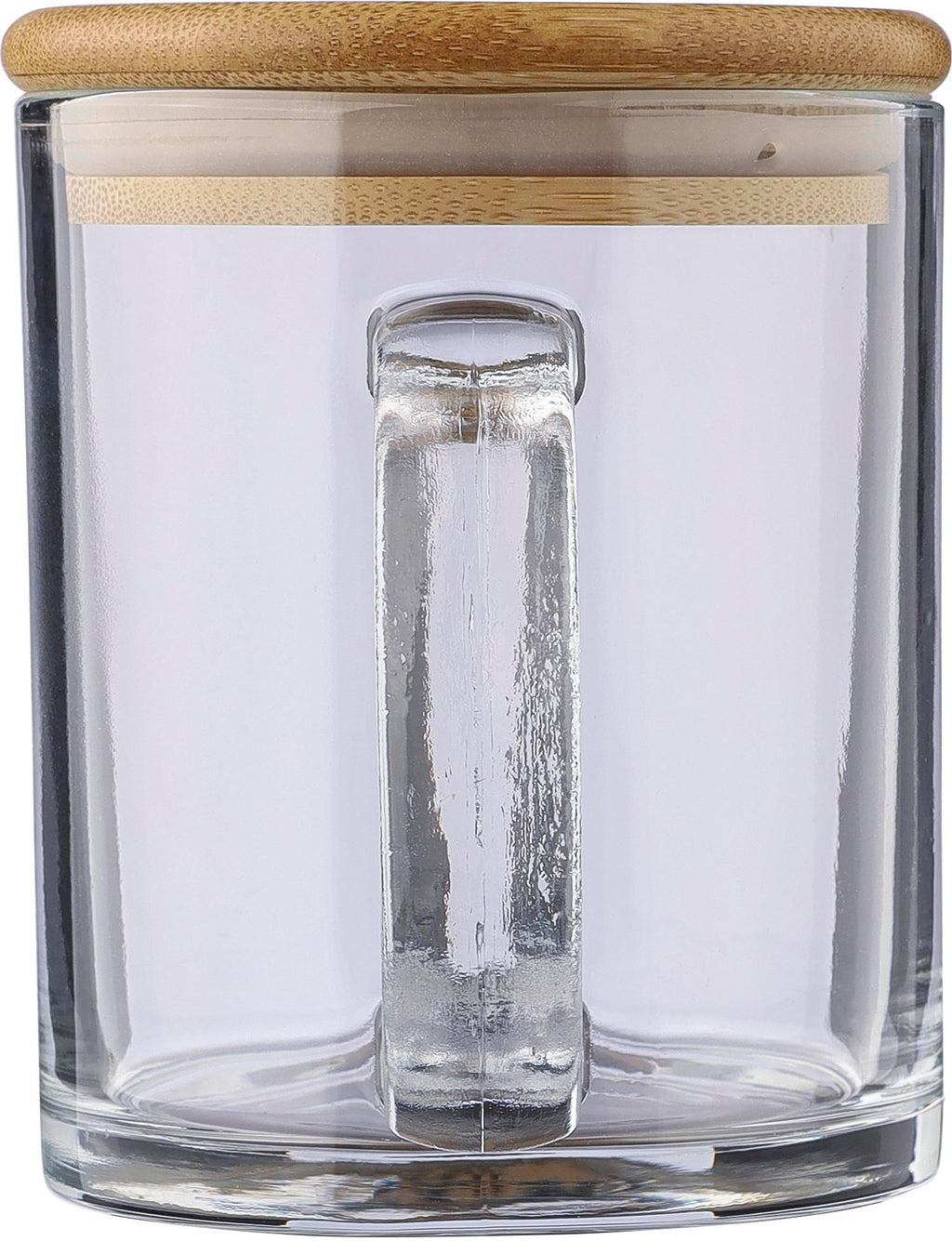 Drikkekrus Ashley | Genanvendt glas | Låg af bambus | 300 ml