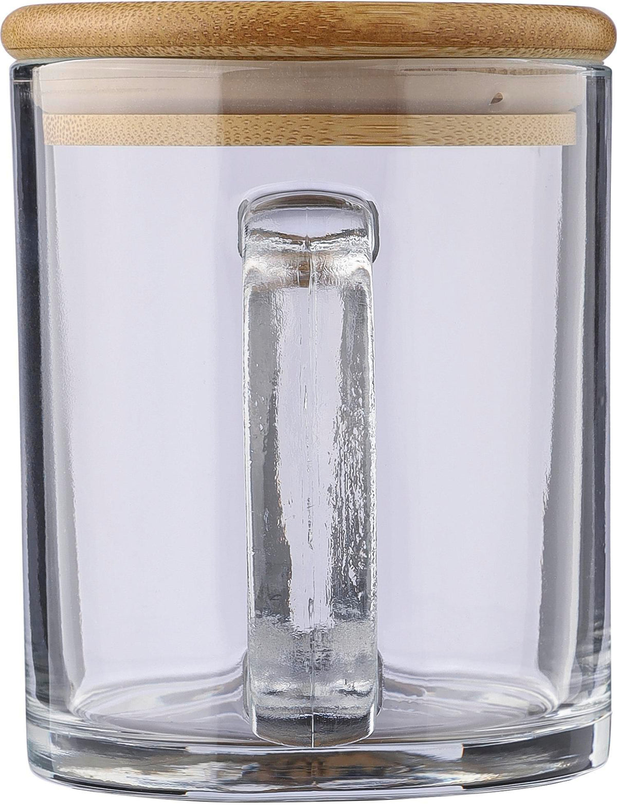 Drinking mug Ashley | Recycled glass | Bamboo lid | 300 ml