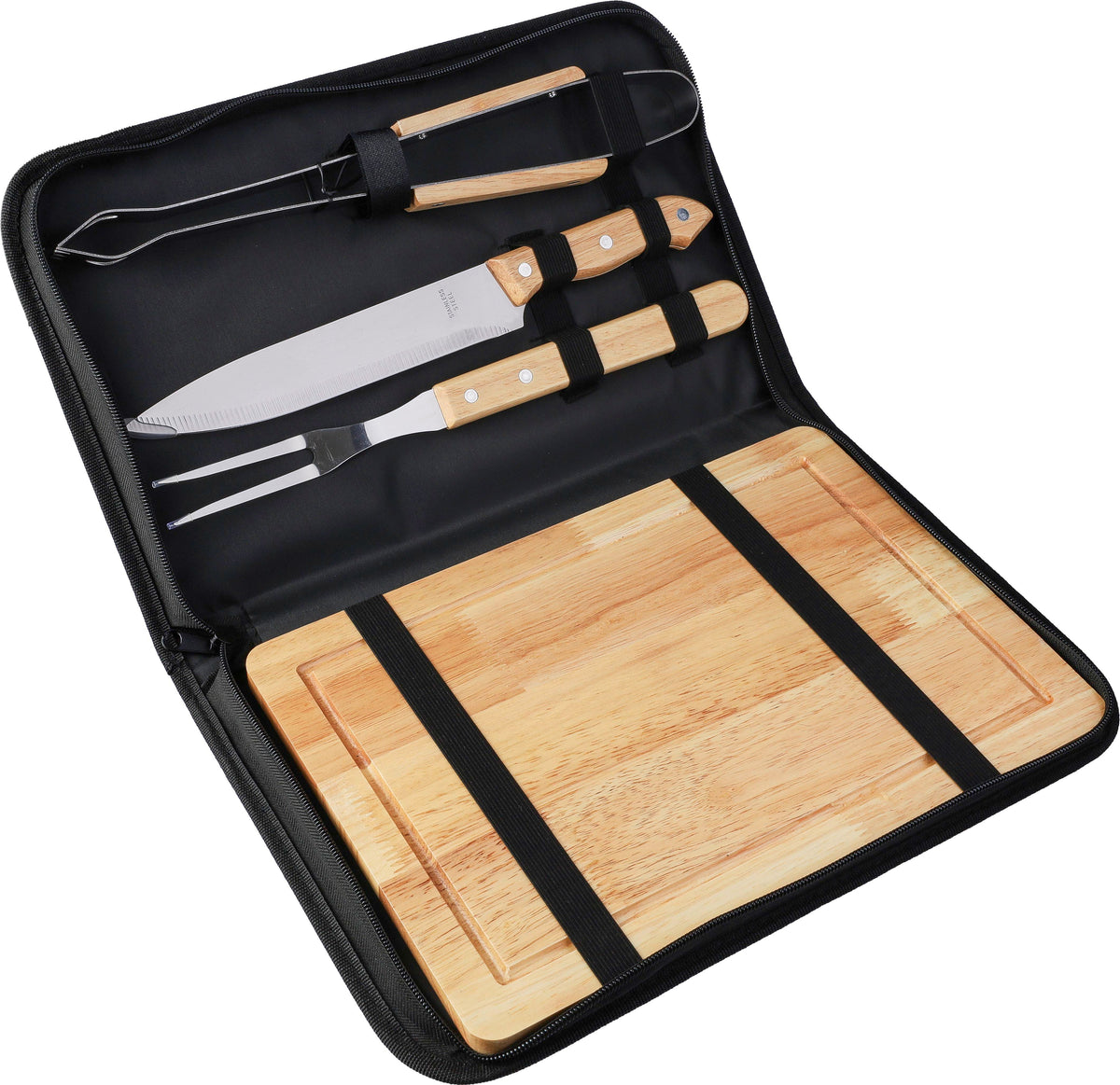 Grillsett Kathleen | Rustfritt stål | 4 deler | Oppbevaringspose i polyester