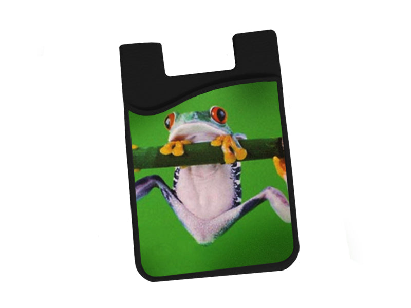 Card holder in Silicone with wiping cloth