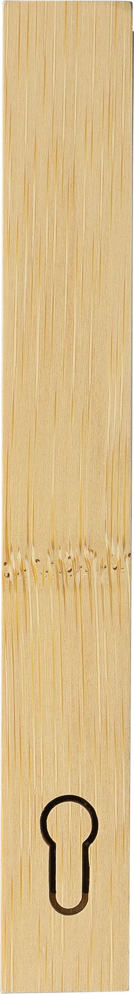 Power bank in bamboo, solar-powered, Elz