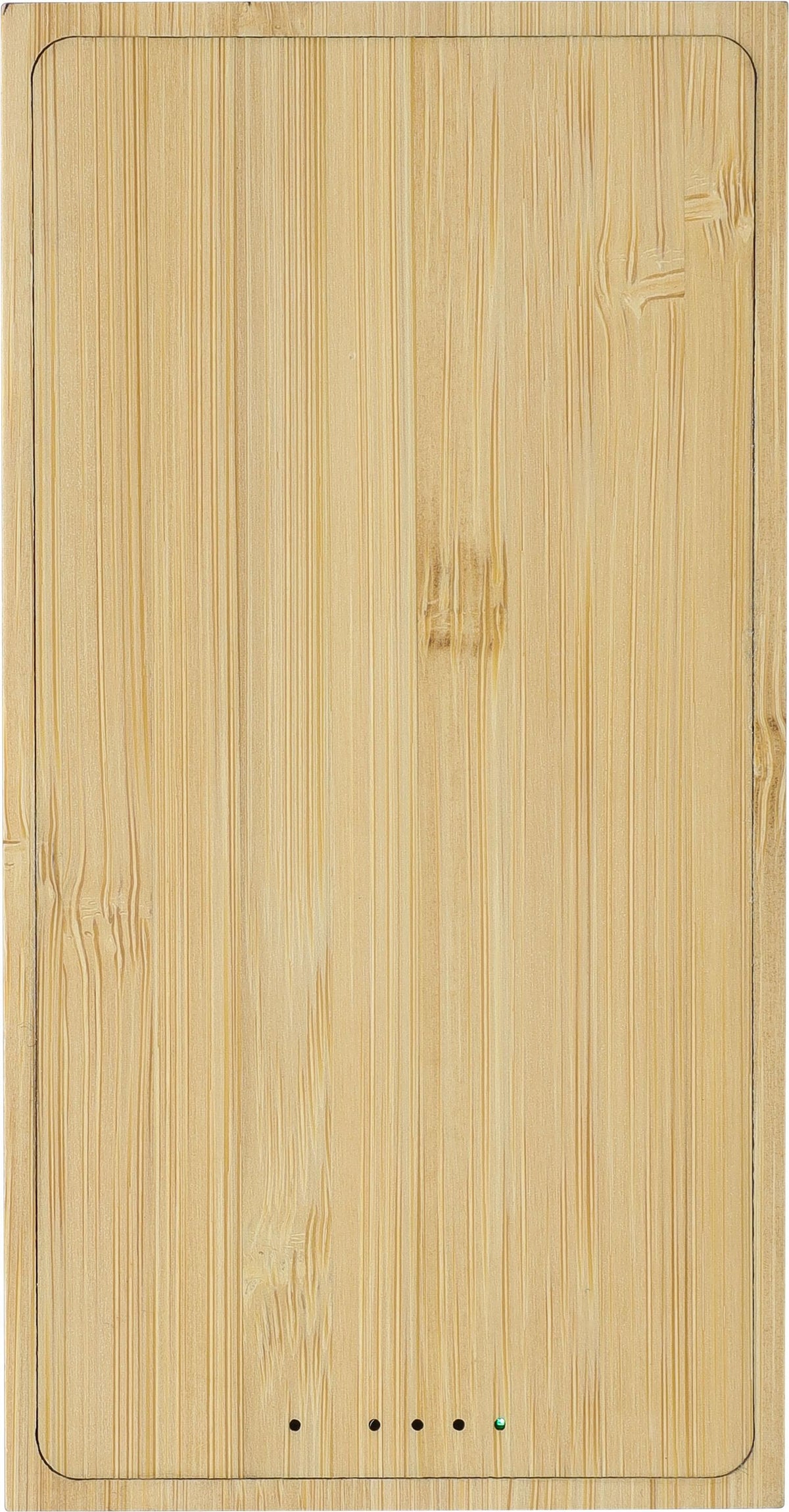 Power bank in bamboo, solar-powered, Elz