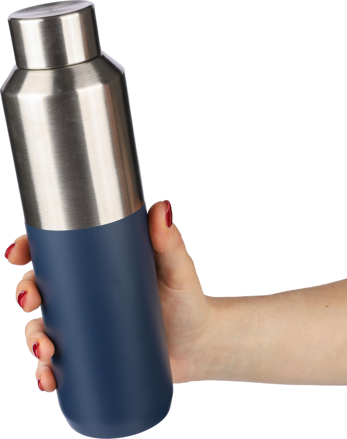 Dricksflaska (600ml), med dubbelvägg, av återvunnet rostfrott stål, Esen