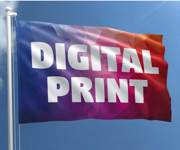 Flagg digitalt trykt