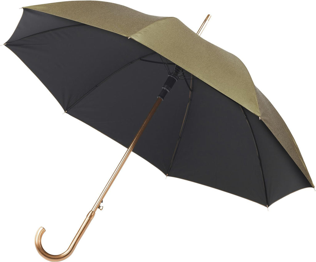 Umbrella gold/silver, auto-open, Ester