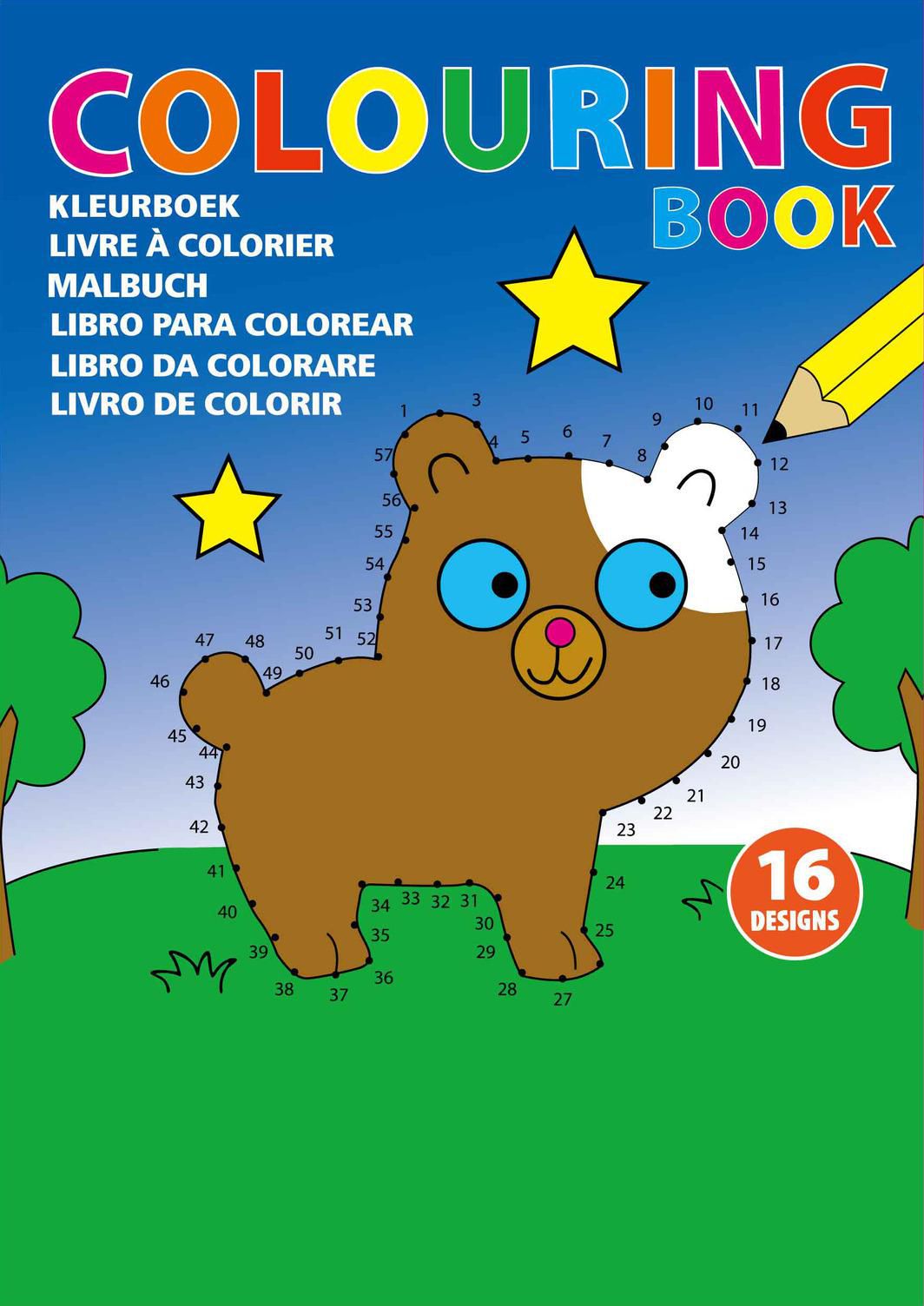 Colouring book in cardboard: Constanze