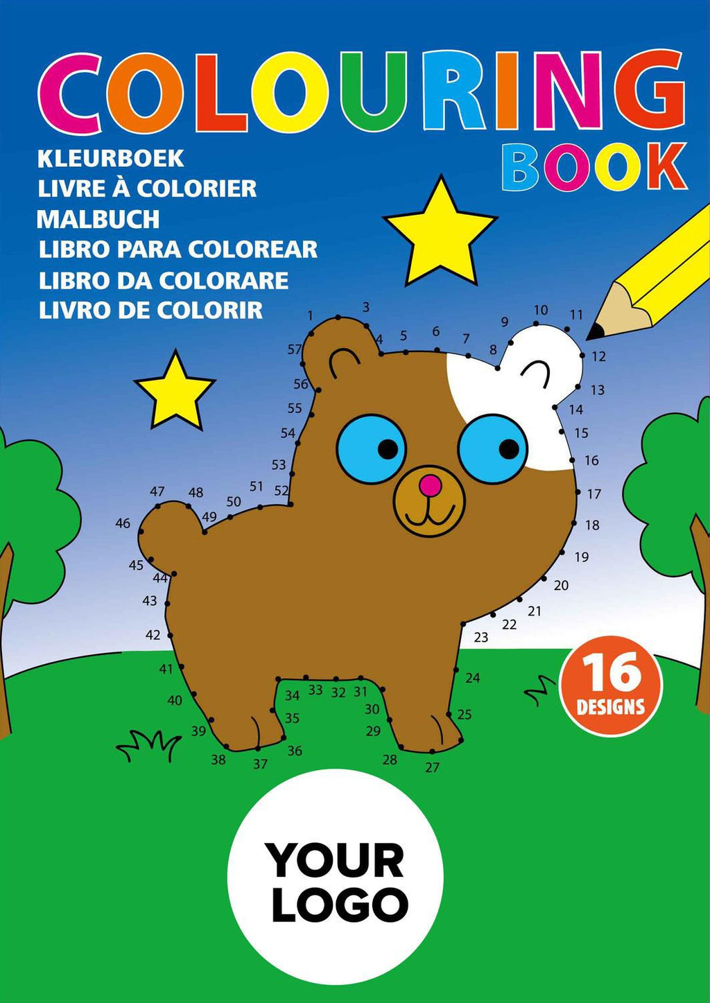Colouring book in cardboard: Constanze