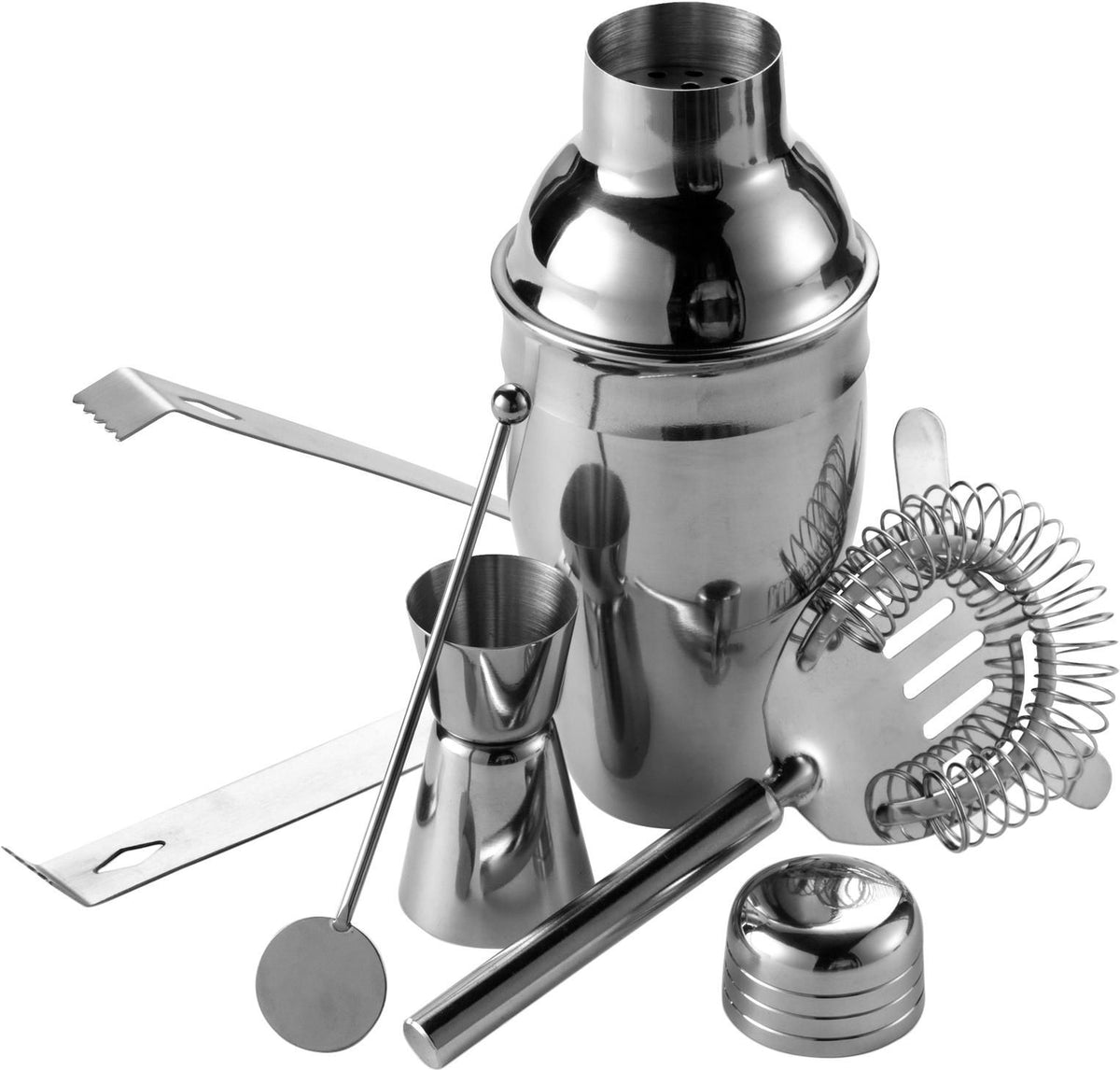 Cocktail set i presentförpackning, i rostfritt stål, Natalina