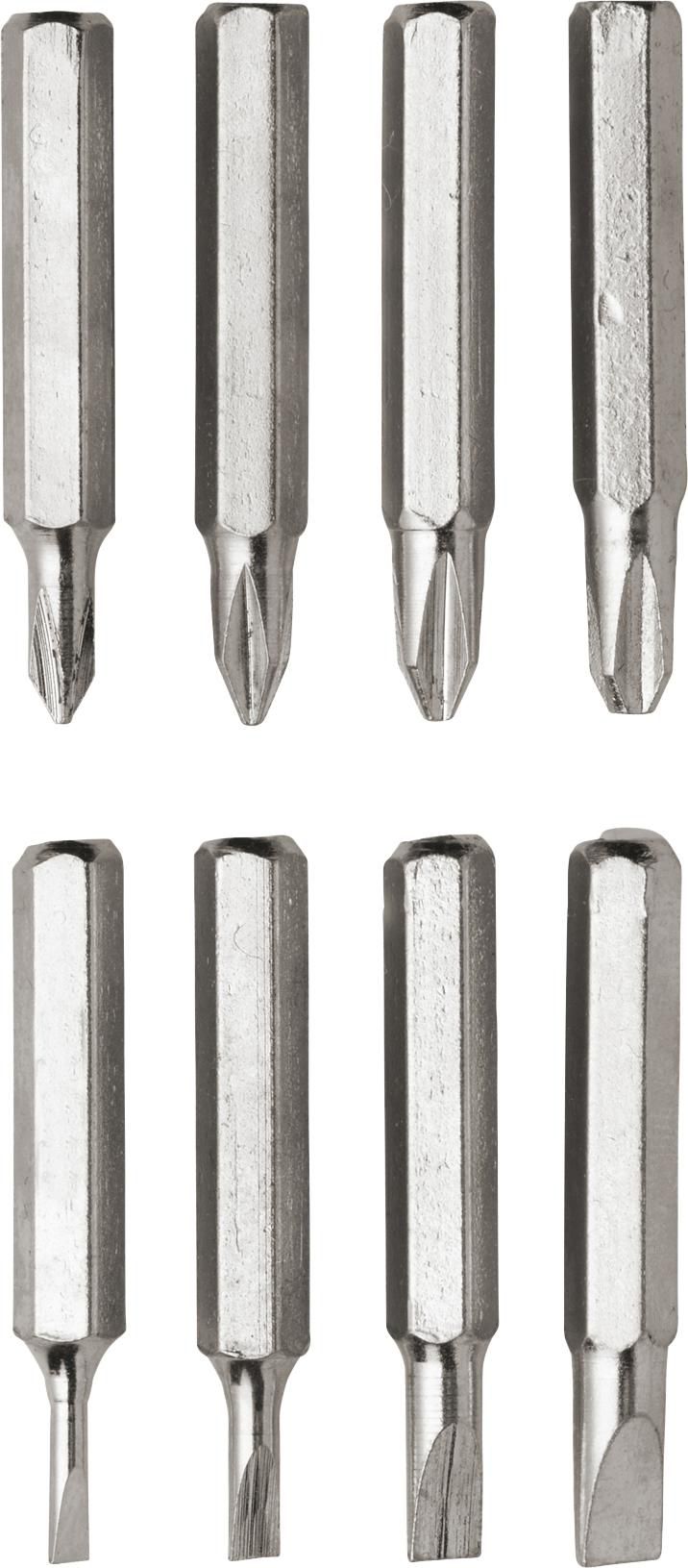 Screwdriver set, 3-in-1, pen-shaped with LED light, key ring, aluminium, Frazer