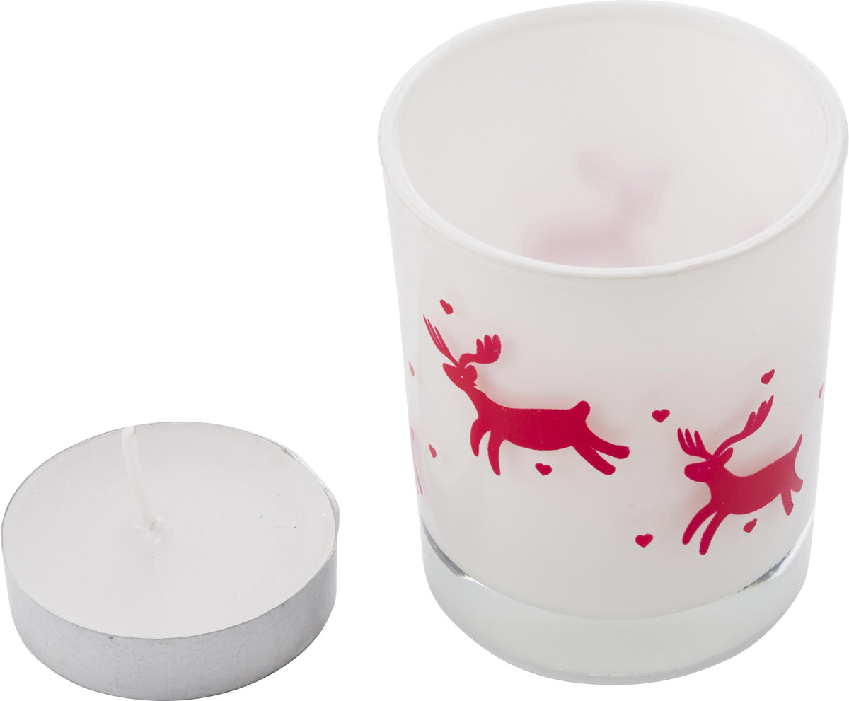 Ljushållare, i glas, med julmotiv, Kirsten