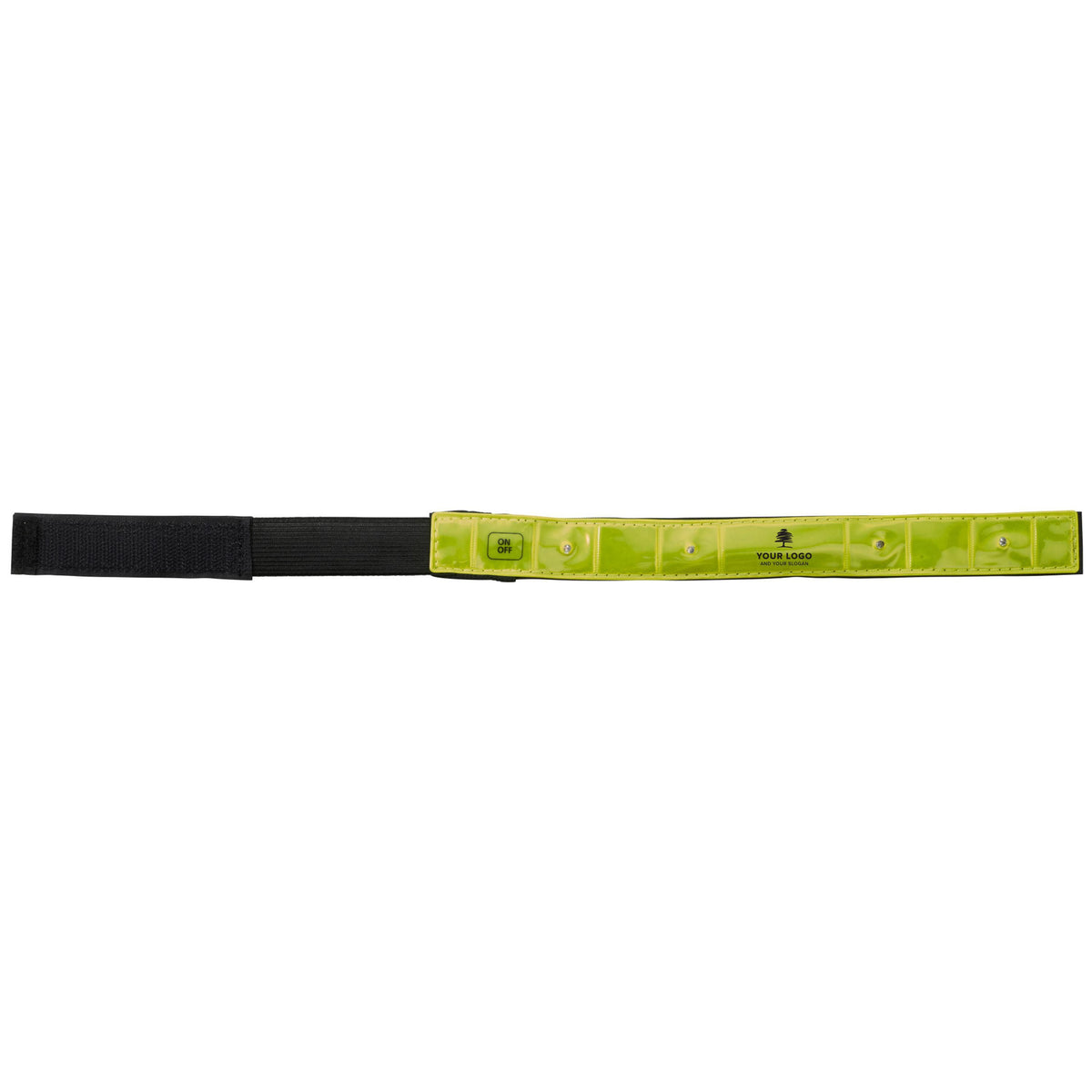 Reflexband, i nylon (500D), med LED-dioder, i PVC, Anni