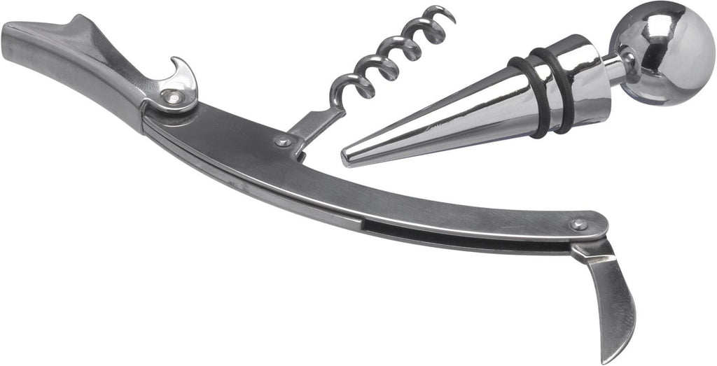 Gift set of wine accessories in stainless steel Eve