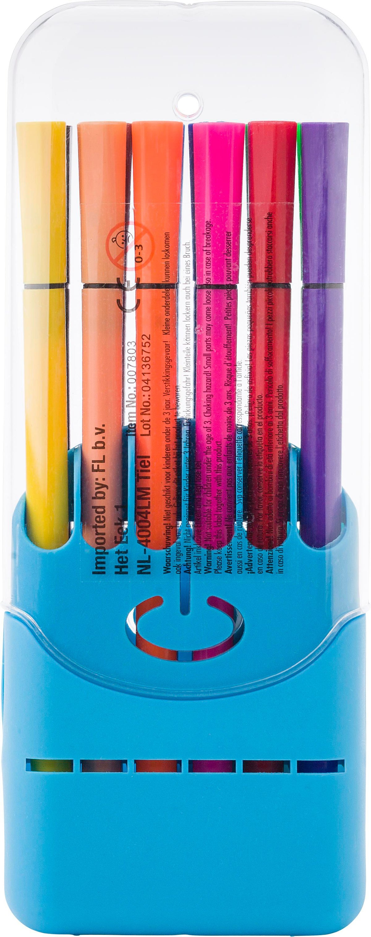 Pennor, 12 vattenbaserade fiberpennor Evan