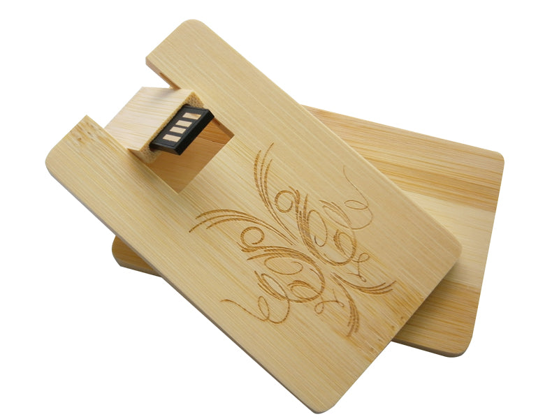 USB 2.0 Slimcard Wood
