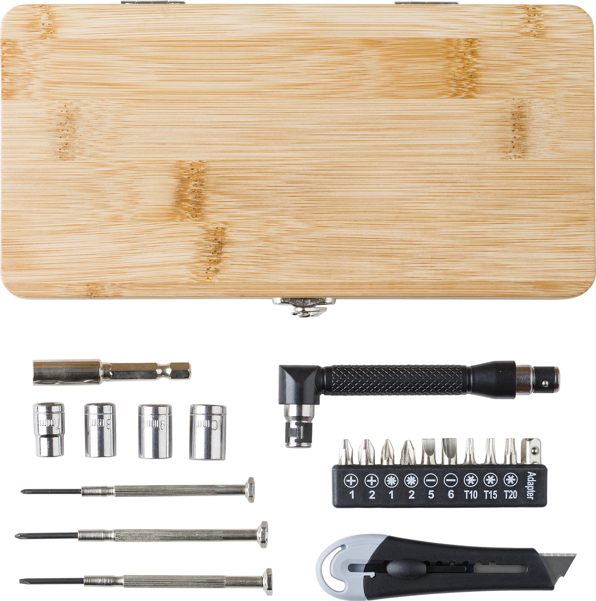 Tool set in bamboo Elmar