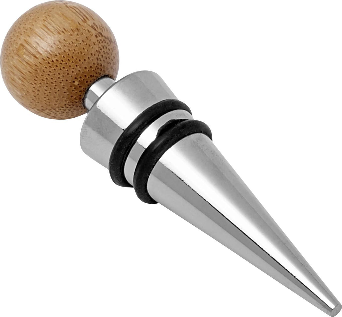 Vin-set i rostfritt stål och bambu Leonie