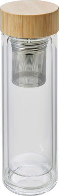 Juomapullo Vicente | Lasi | Bambukansi | 420 ml