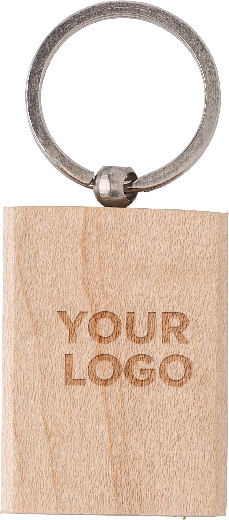 Key ring in wood Shania