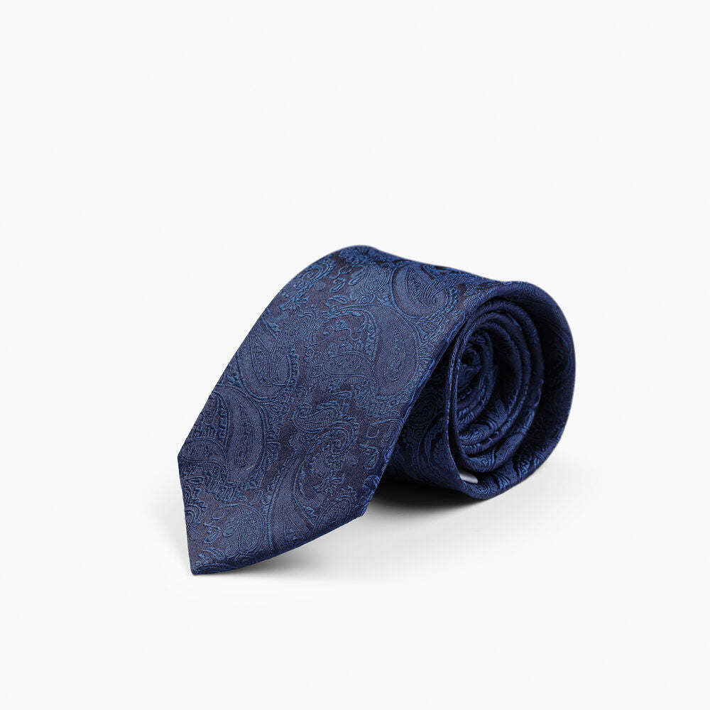 Solid Paisley Tie With Giftbox