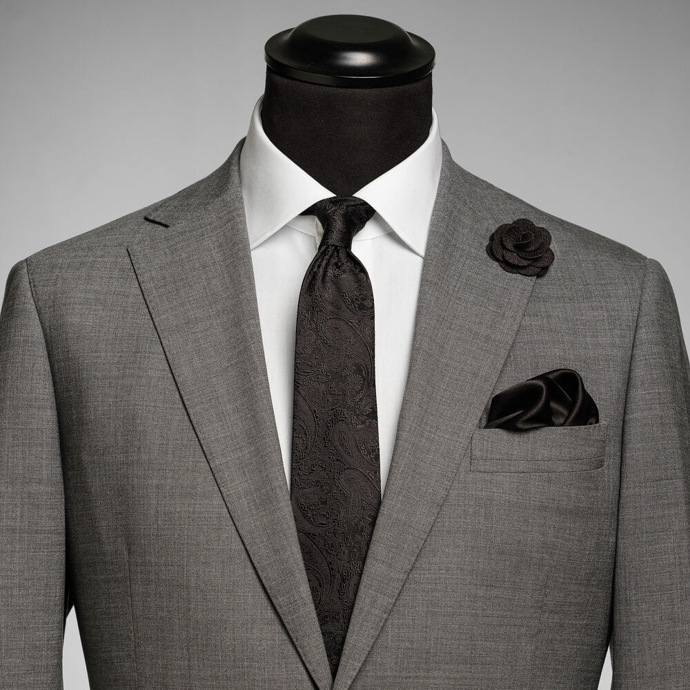 Solid Paisley Tie With Giftbox