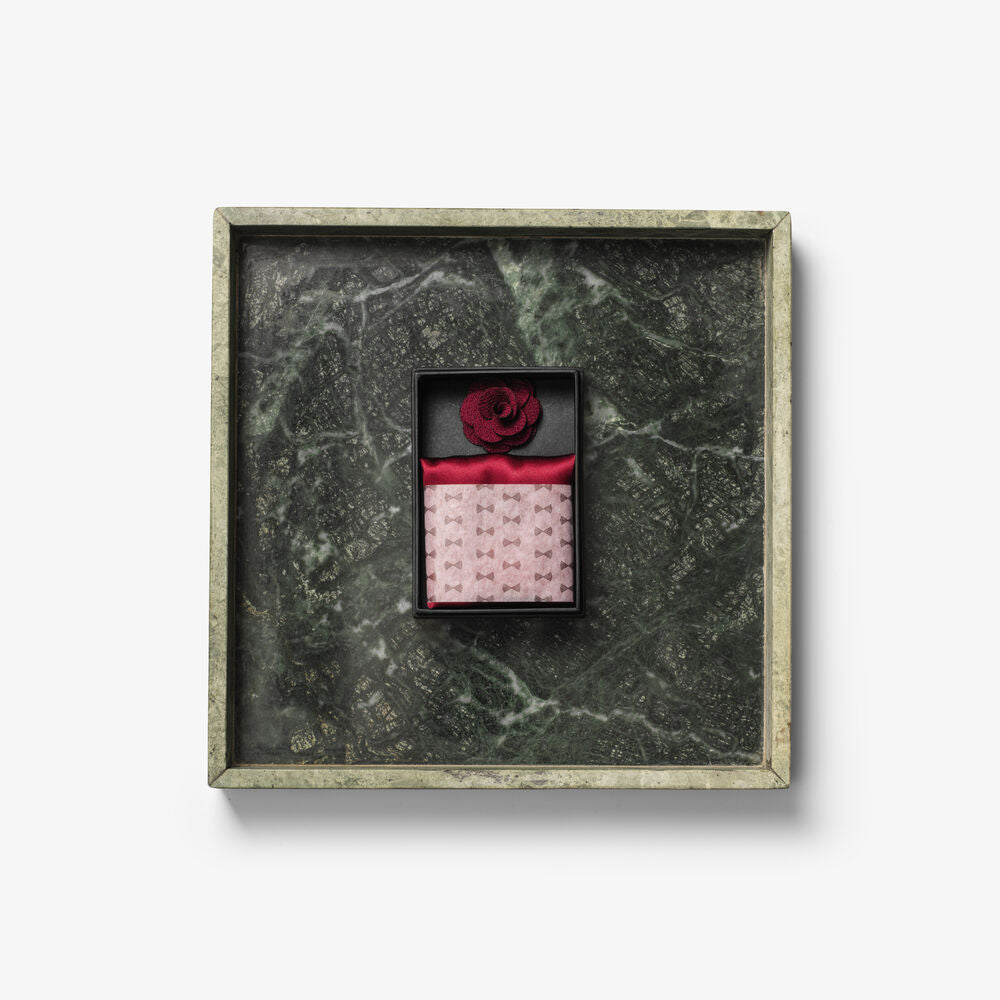 Solid Hankie & Lapel Pin With Giftbox