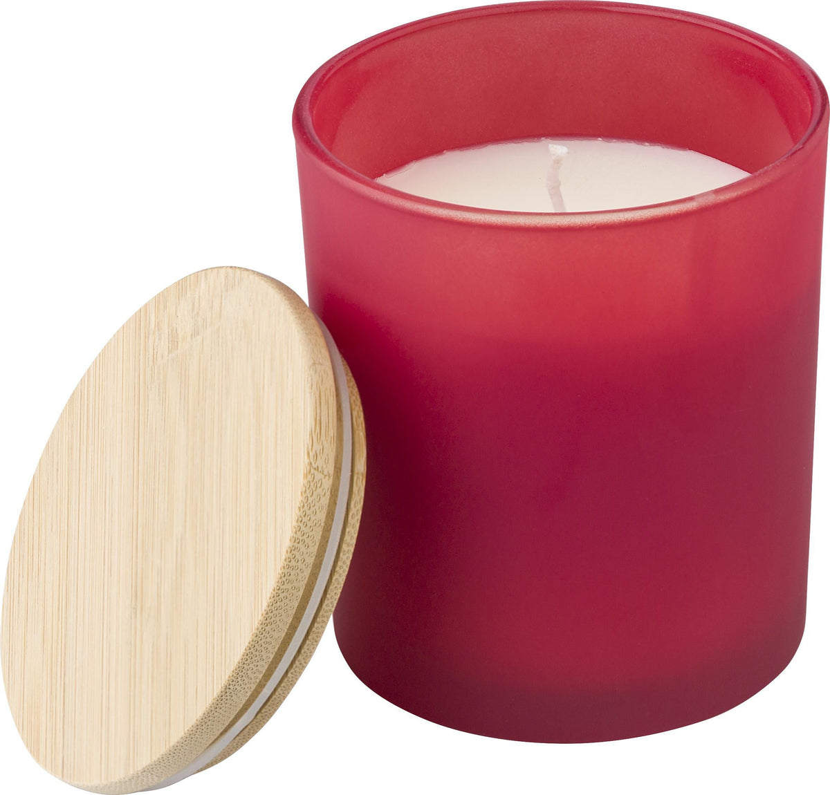 Lys Josiah | Glas med bambuslåg | Sojavoks | 280 g