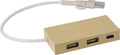 USB-hub i aluminium och återvunnet papper Paulo