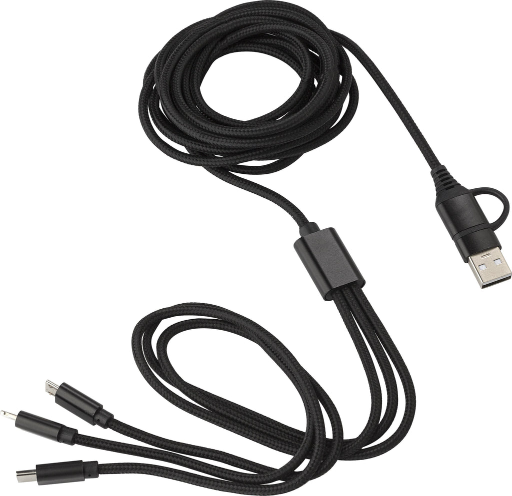 Opladerkabel i nylon Sable