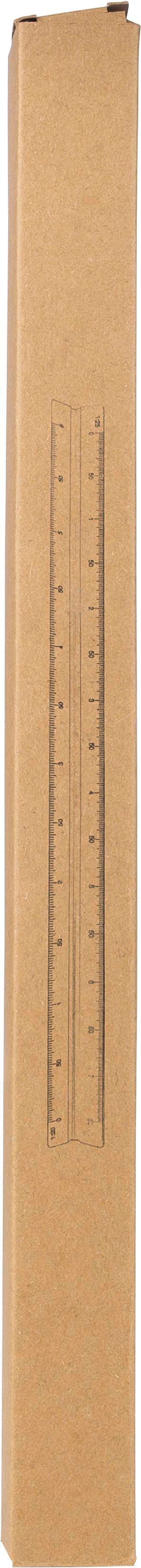 Viivoitin, alumiini 30 cm, kolmiomainen, Tavi