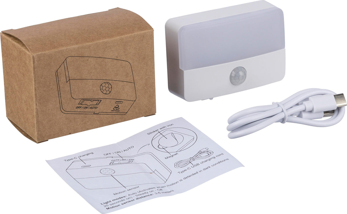 Sensor light, rechargeable, recycled ABS, Ari