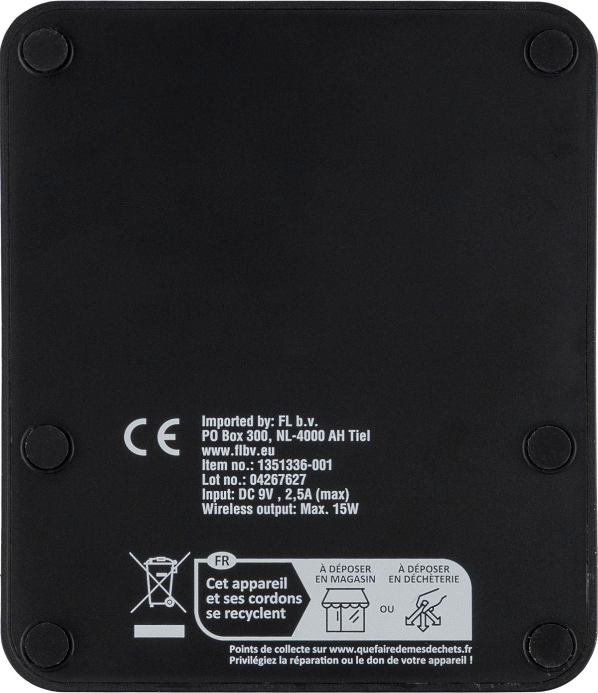 Wireless charger Elias | Recycled | 3-in-1