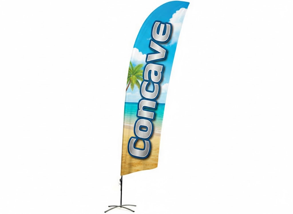 Beachflagga Konkav