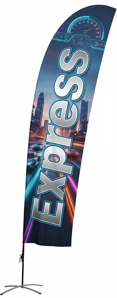 Beachflagga Straight (Express)