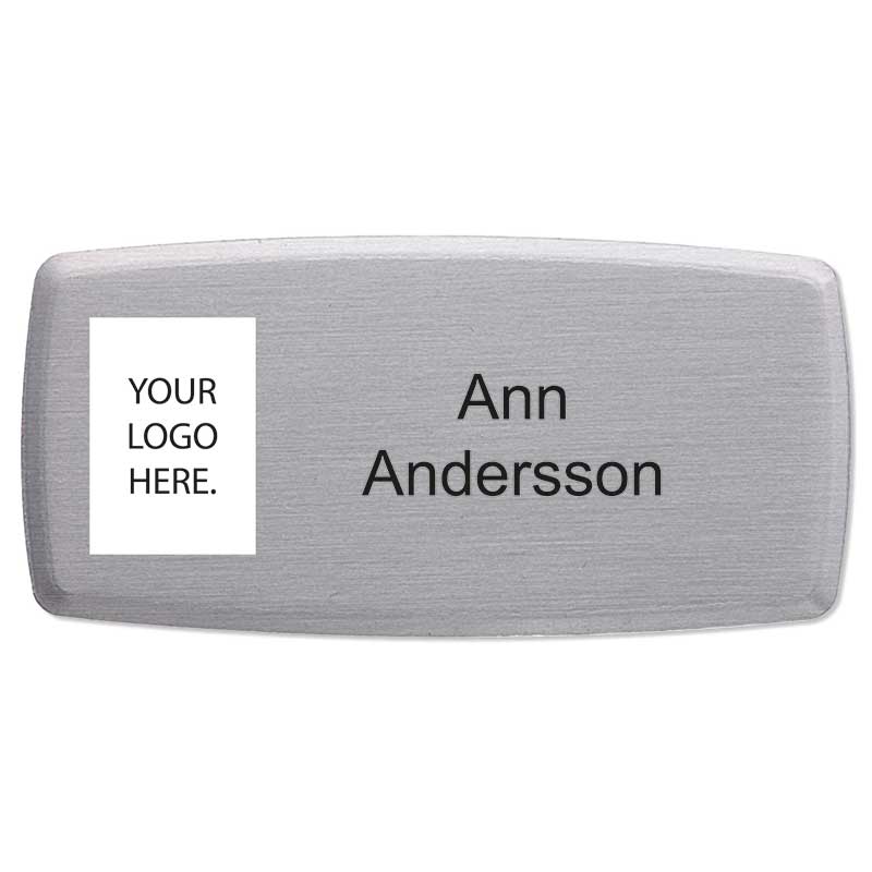Namnbricka Classic Semi oval