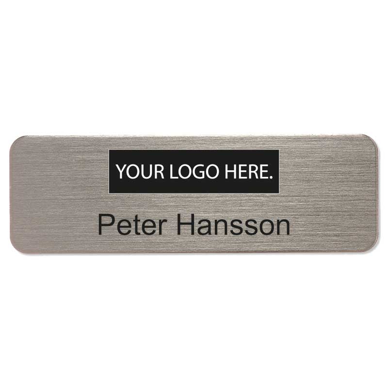 Namnbricka klassisk rektangulär (platt)