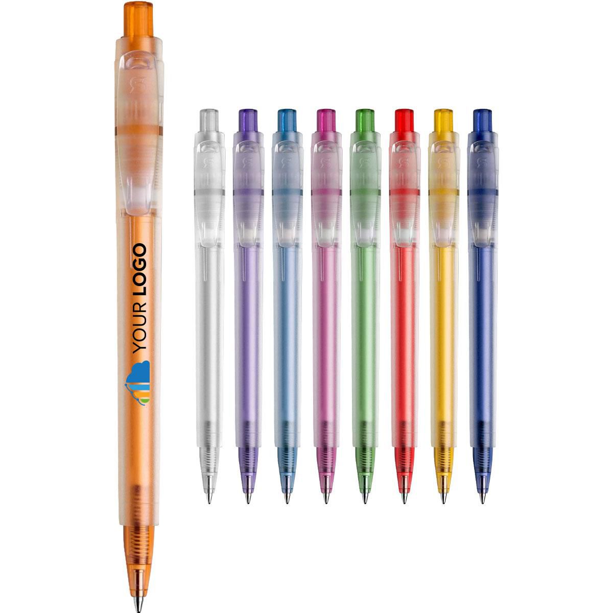 Stilolinea plastic pen with frosted barrel