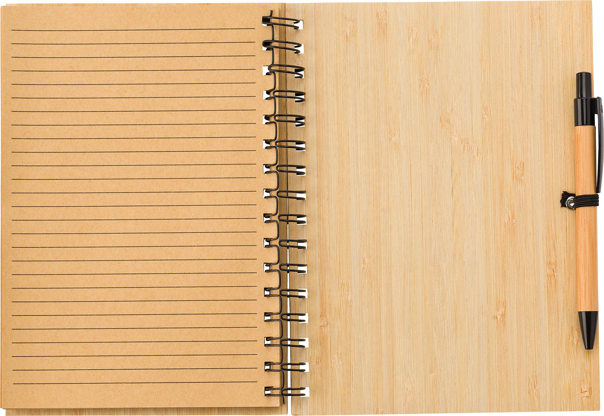 Notebook Carmen | Bamboo | A5 | Lined | With ballpen